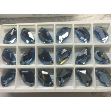 Flat Back Glass Beads with Holes or Not for Ear Jewelry